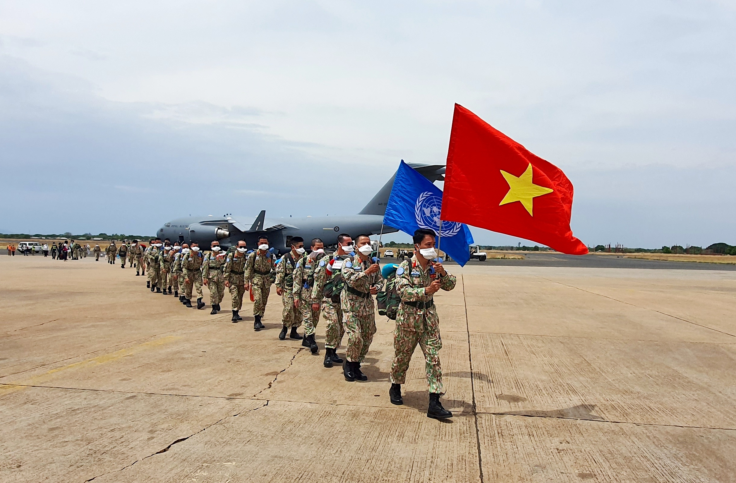 Bệnh viện Dã chiến cấp 2 số 3 của Việt Nam đã tới Nam Sudan